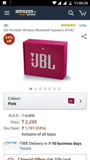 Jbl go Bluetooth speaker connected with any phone