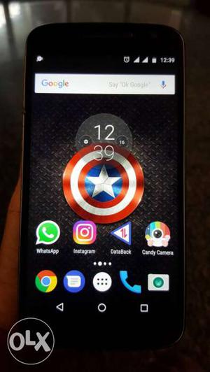 Moto g4 Good condition 9 months used Full box and
