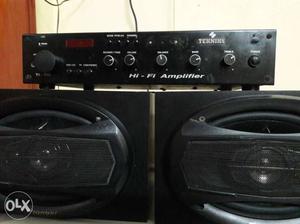 Pioneer 500w 3 way speakers and 300 w Amp