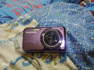 Purple Samsung Point-and-shoot Camera