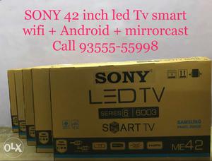 Sony 42 smart led Tv box pack Full HD