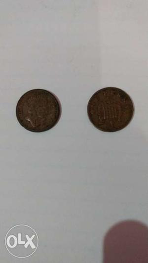 Two One penny from England.