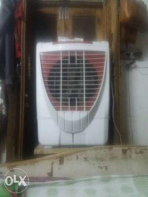 White And Red Portable Evaporative Cooler