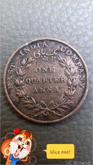 182 years old coper coin