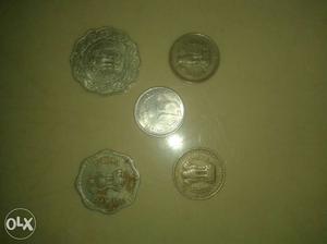 5-piece Round Silver Coin Collection