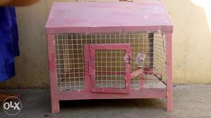 Bird Cage,used only 2months..pink colour white