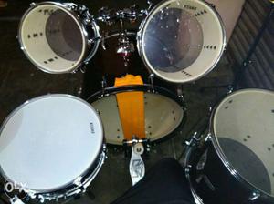 Black And White Drums Set