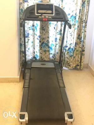 Black automatic "Fitking" treadmill with in build speakers