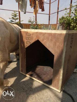 Brown Wooden Dog House