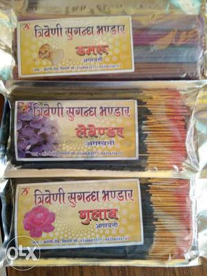 Chandan,gulab and other perfume agarbatti