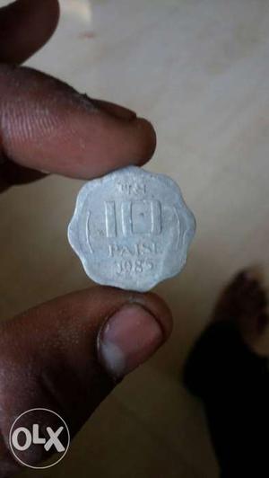 Coin of ten pasie of  original unpolished
