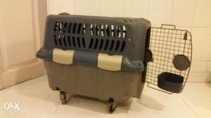 Dog crate 60cm x 40cm with wheels (new=INR)