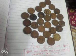 Old coin year  antique total 28 items sell in Rs.