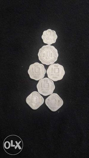 Old silver coins  paisa  paisa