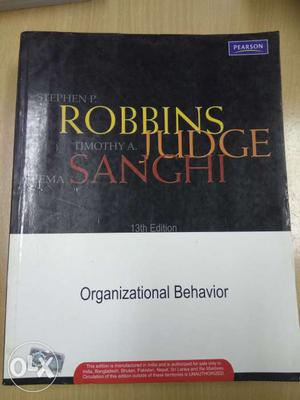 Organisational Behaviour by Robbins, Judge and
