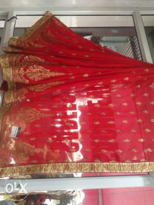 Red And Brown Dupatta Shawl