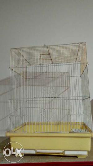 Small Bird cage & 2 aquariums.