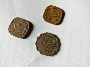 Three British era pakithani coins