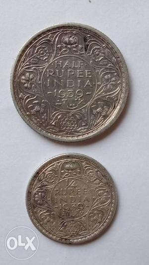  pure silver Indian coins.