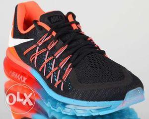 Black, Orange And Blue Nike Air Max 