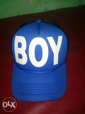 Blue Boy Embossed Snap Back Cap