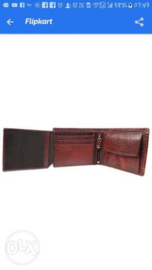 Brown And Black Leather Tri-fold Wallet Screenshot