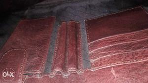 Brown Leather Case not used Genuine leather, very costly,