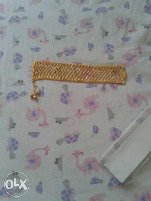 Golden coloured bracelet