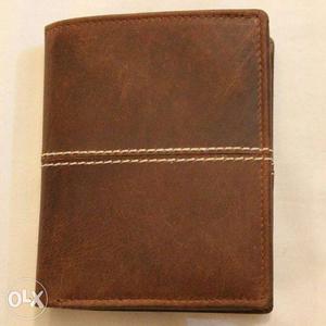 Men's Brown Leather Long Wallet