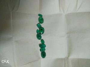 Natural Colombian emerald gem stone 10 pieces