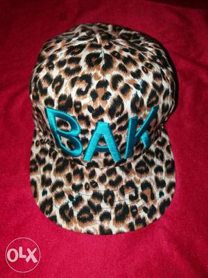 New cheetah print cap