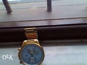 Romanson Premier Swiss Quartz Gold Plated Wrist Watch