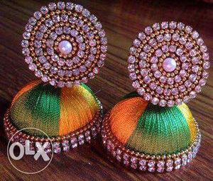 Silk thread jhumkas. price is starting from Rs.40
