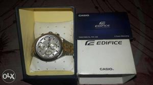 Silver-colored Casio Edifice Silver-colored Link Bracelet