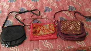 Three sling bags in good quality