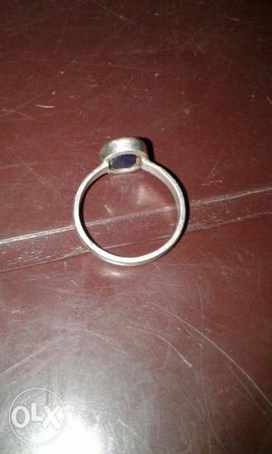 Women's Silver And Onyx Ring