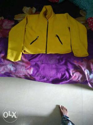 Yellow Full Zip Jacket