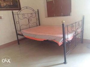 1 iron bed 4x6 with mattress