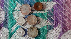 1 paisa 2 paisa & 3 paisa coins