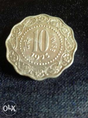 10 Scalloped Paise  Coin