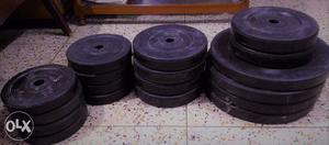 100 Kgs Unused Weight Plates With Rods Bolts And Freebies