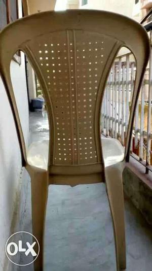 5 brown plastic chair of NPPL company