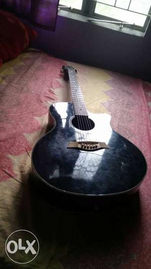Black Cut-away Acoustic Guitar