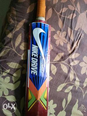 Blue And Brown Nike Drive Cricket Bat