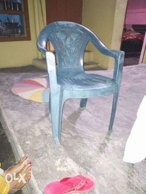 Blue coloured chairs with good condition. 3