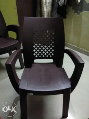 Brown Plastic Armchair