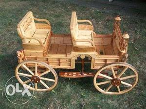 Brown Wooden Carriage
