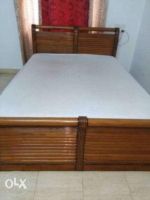 Cot + mattress (solid wood and memory foam)