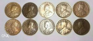Each Coin 100/-. King George V Quarter rupee. No
