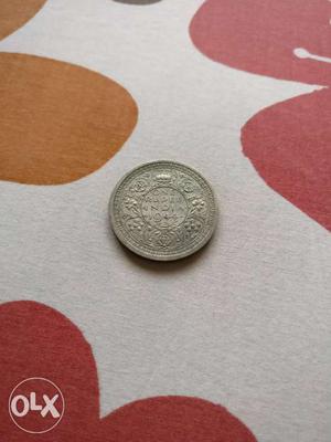  George VI King Emperor 1 Rupee Silver Coin